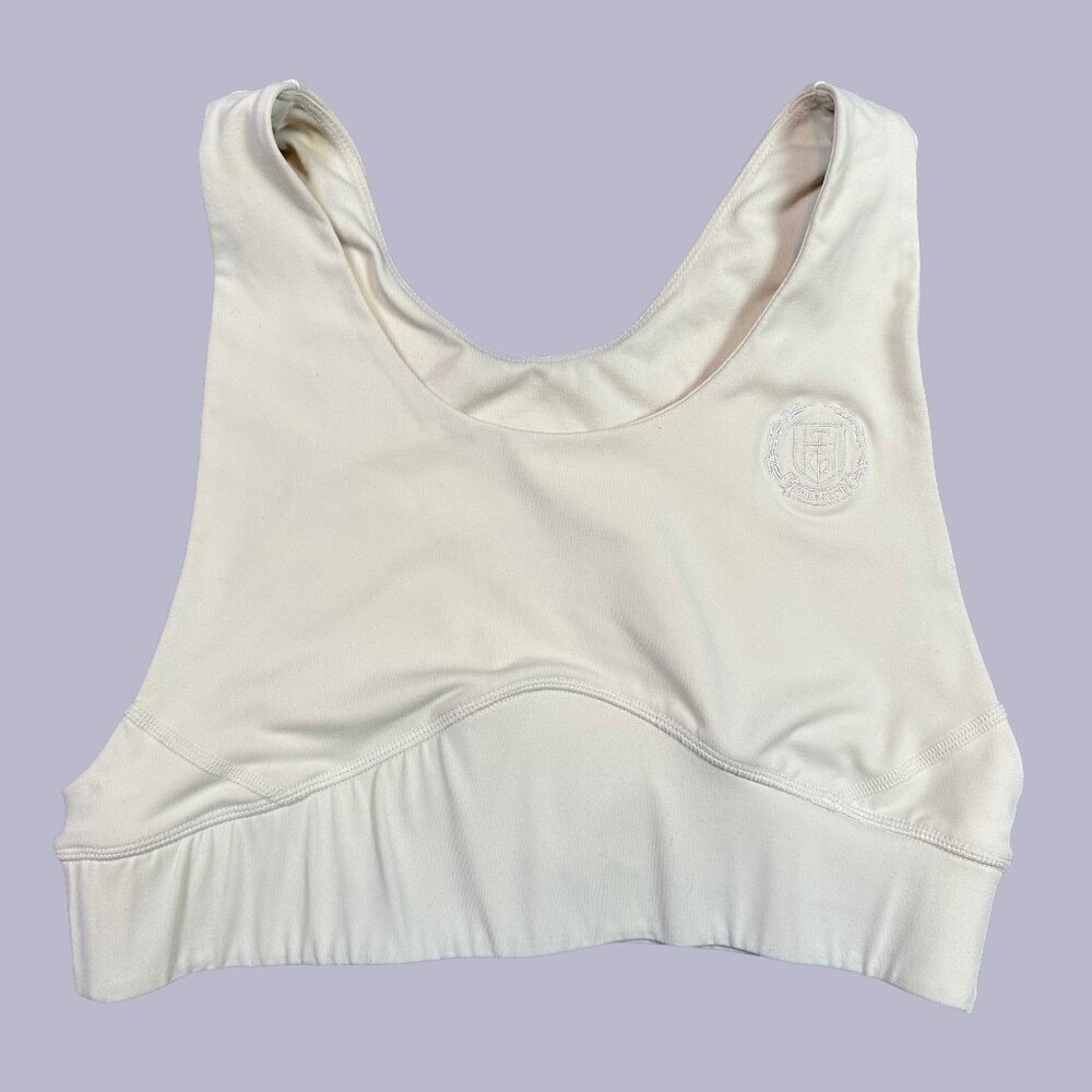 Honor The Gift Women’s Medium White Bone Riding Top Crop Sports Bra